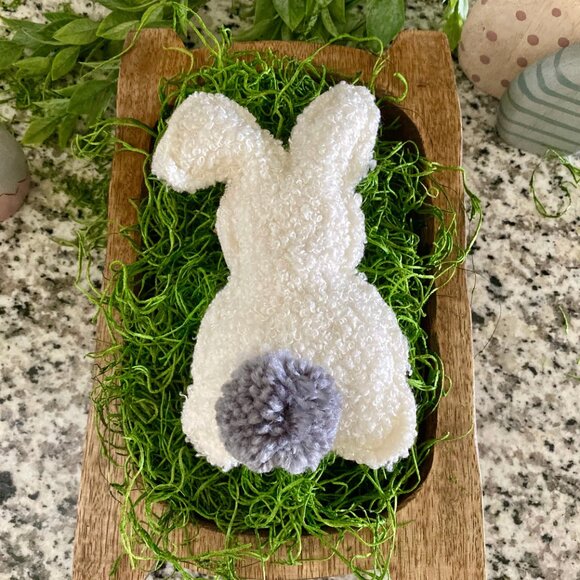 Set/4 Fabric Stuffed Bunnies - Picture 9 of 9